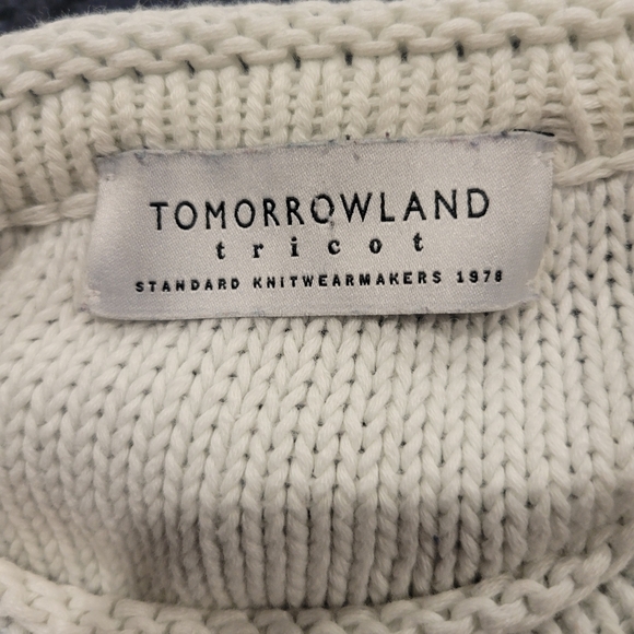 Tomorrowland Tricot Knit Mens Size L Cotton Beachy Dyed Sweater - Picture 4 of 5